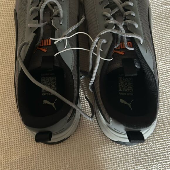 PUMA Men's Zip C Sneaker Rubber Outsole Soft Foam, Grey, NWT, size 13 - Picture 6 of 9